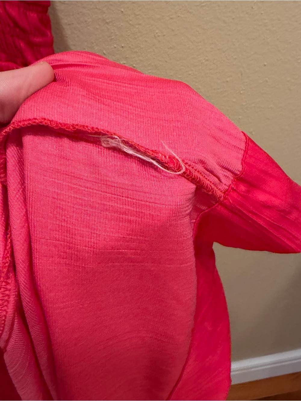 Anthropologie Somerset Bright Pink Satin Tiered Maxi Dress - Elegant V-Neck XL - Picture 8 of 12